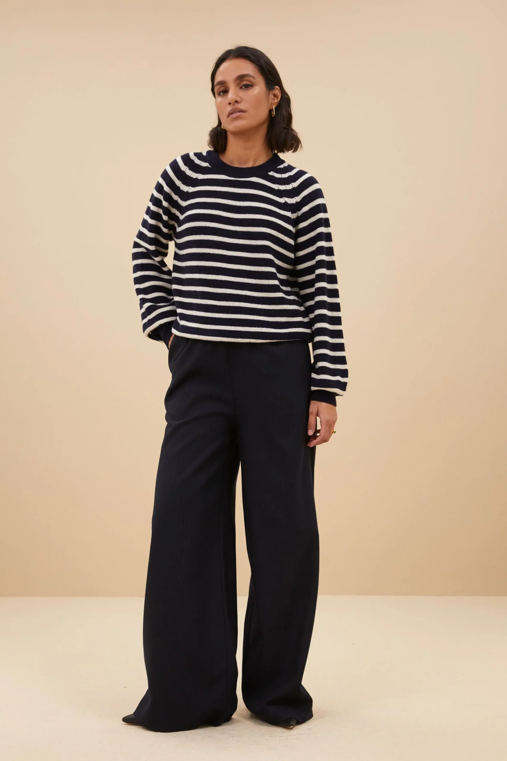 Truien*By bar duccio stripe pullover | midnight