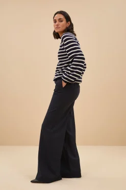 Truien*By bar duccio stripe pullover | midnight