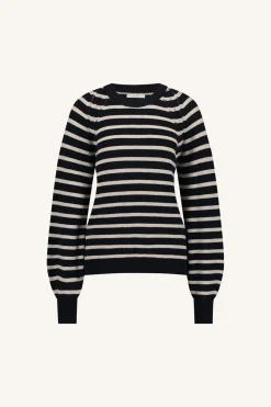 Truien*By bar duccio stripe pullover | midnight