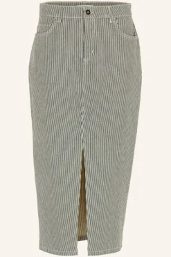 Rokken*By bar elba stripe skirt | jet black