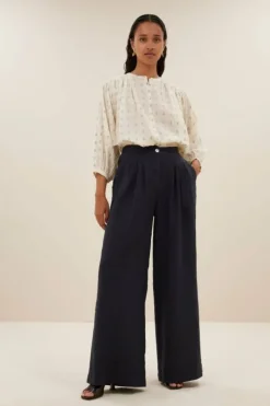 Broeken*By bar eli linen pants | midnight