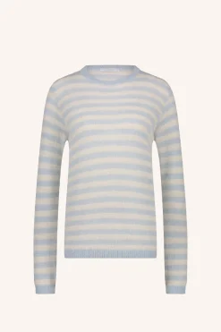 Truien*By bar gwen thin stripe pullover | blue thin stripe
