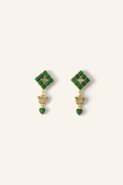 Oorbellen*By bar gyan earring | green