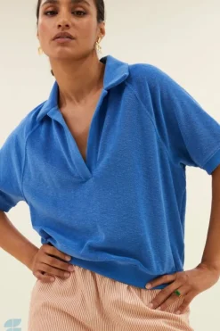 Tops & Shirts*By bar harper slub top | queens blue
