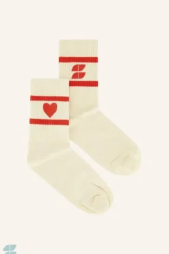 Sokken*By bar heart socks | poppy red