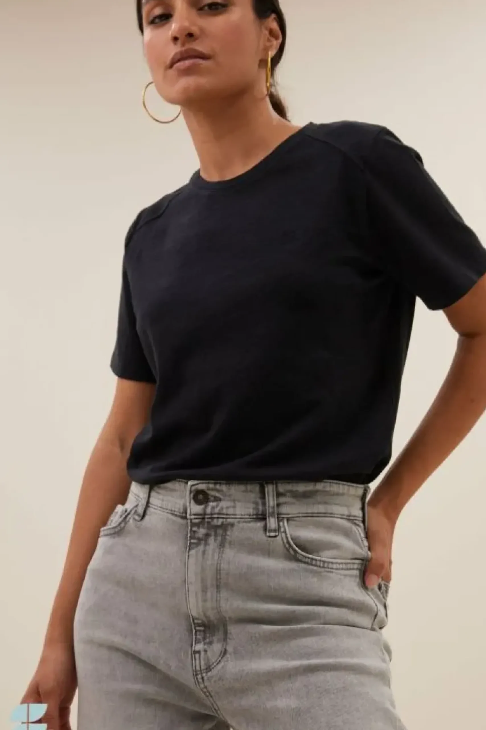 Tops & Shirts*By bar holy logo top | jet black