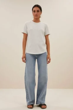 Tops & Shirts*By bar holy logo top | light grey melee