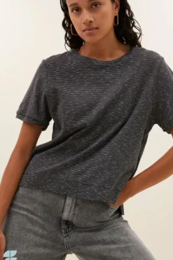 Tops & Shirts*By bar hope thin stripe top | jet black