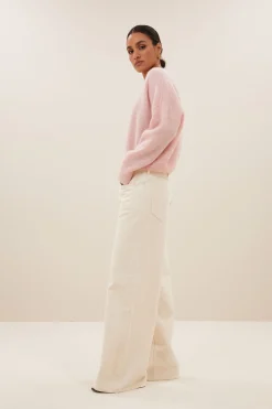 Truien*By bar isja fine pullover | light pink