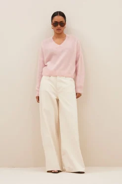 Truien*By bar isja fine pullover | light pink