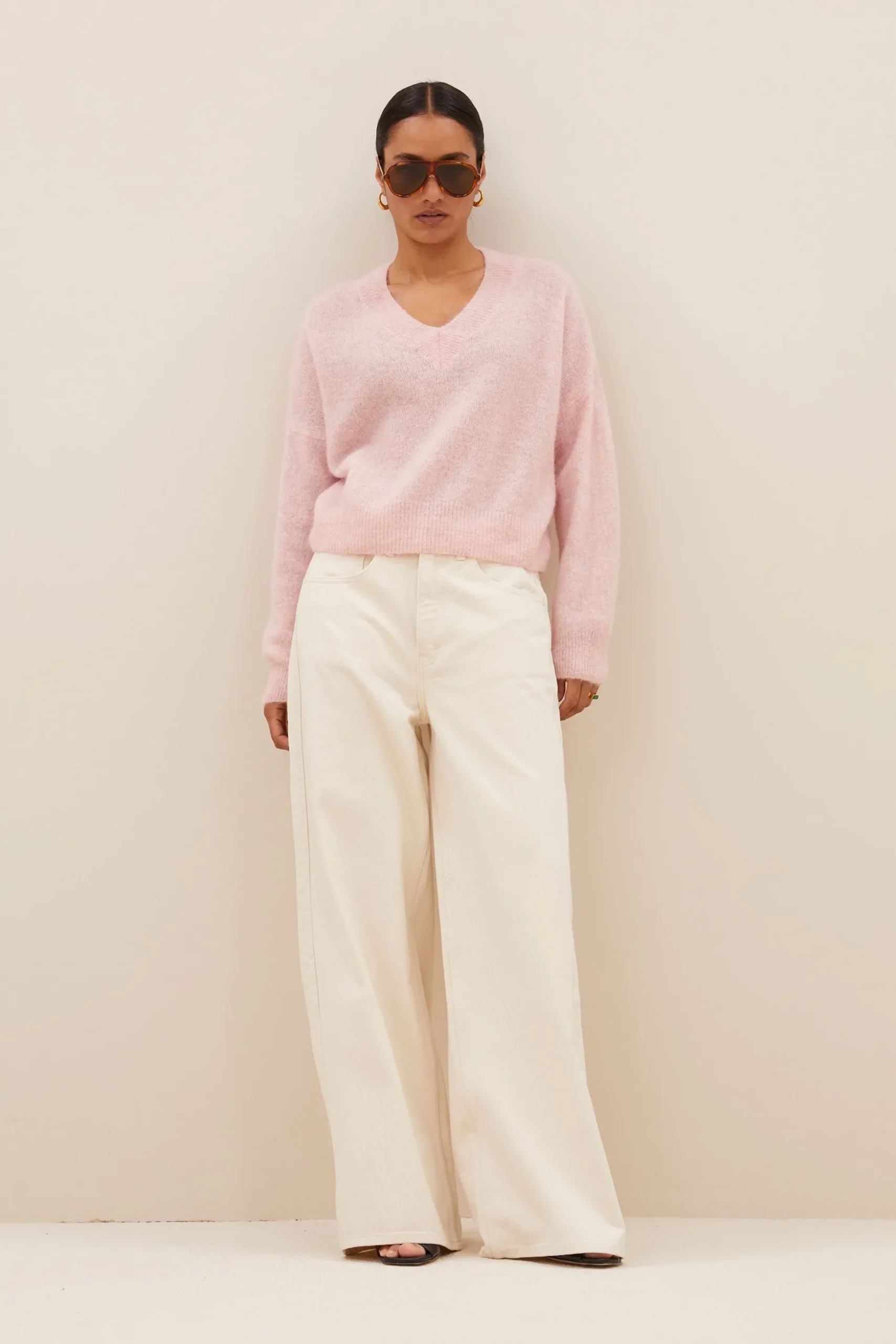 Truien*By bar isja fine pullover | light pink