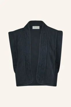 Gilets & Spencers|Jassen*By bar isla embroidery jacket | midnight