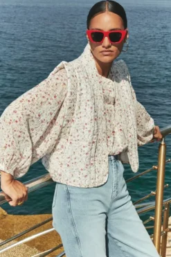 Gilets & Spencers|Jassen*By bar isla flower jacket | little flower print