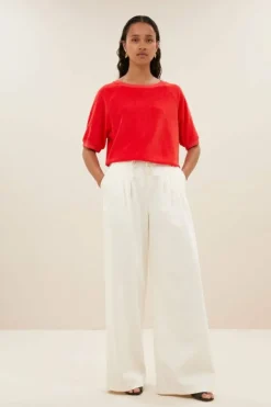 Broeken*By bar jaxx twill pants | off white