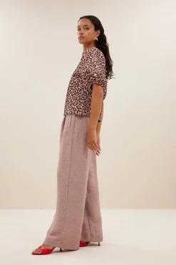Blouses*By bar jet blouse | pink cheetah print