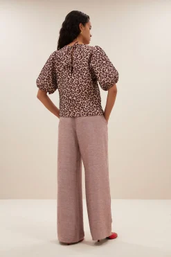 Blouses*By bar jet blouse | pink cheetah print