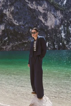 Jassen*By bar jody stripe blazer | dark navy