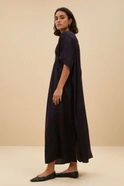 Jurken*By bar kaftan square dress | square print