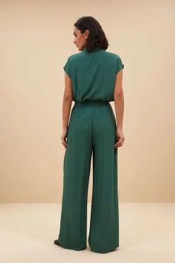 Blouses*By bar kiek viscose top | deep green
