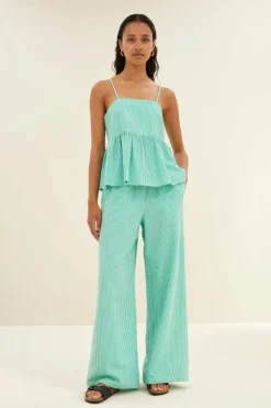 Tops & Shirts*By bar leah stripe top | green seer stripe