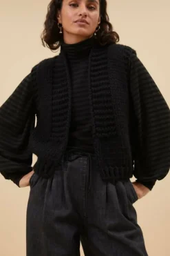Vesten*By bar levi gilet | black