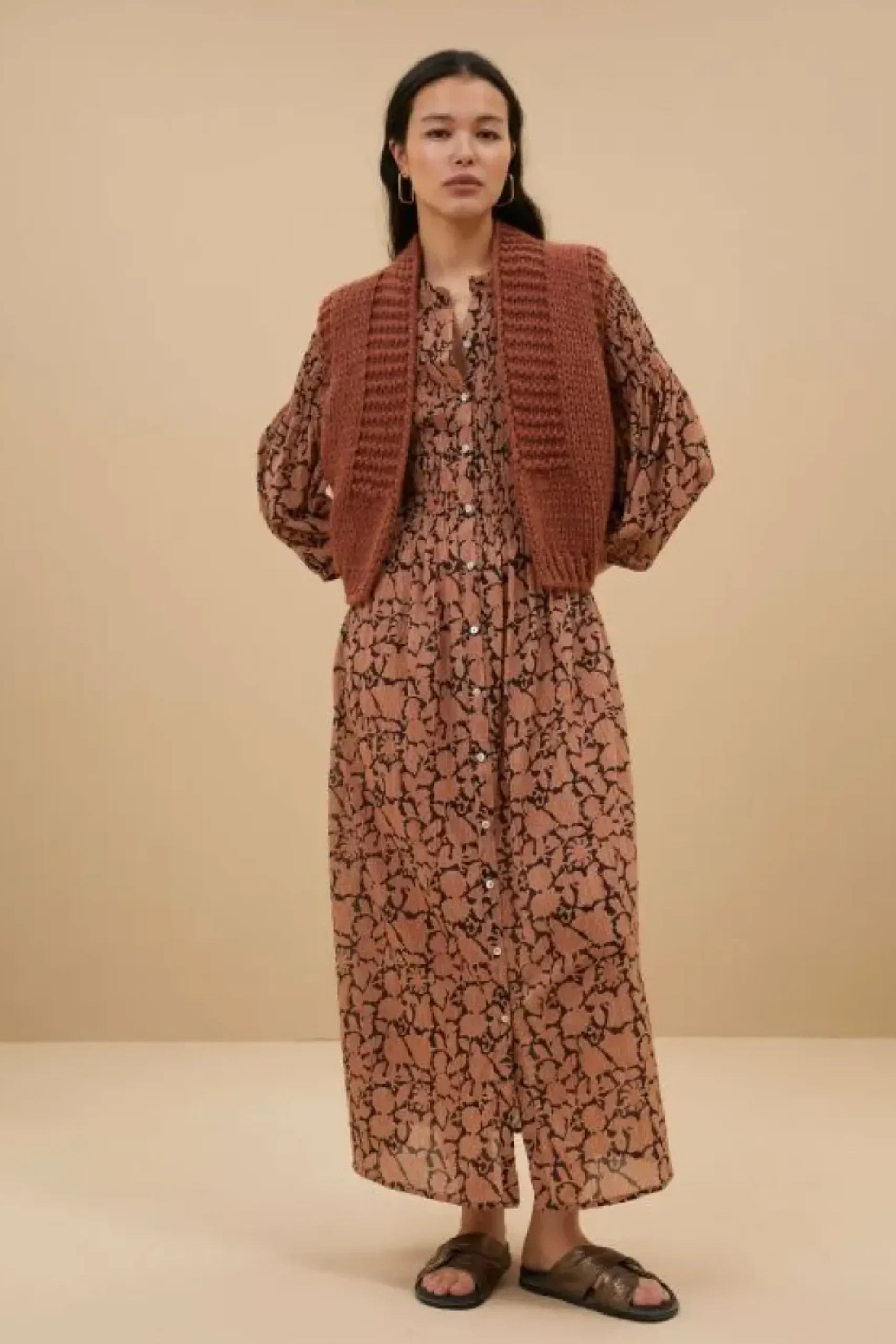 Gilets & Spencers|Vesten*By bar levi gilet | copper