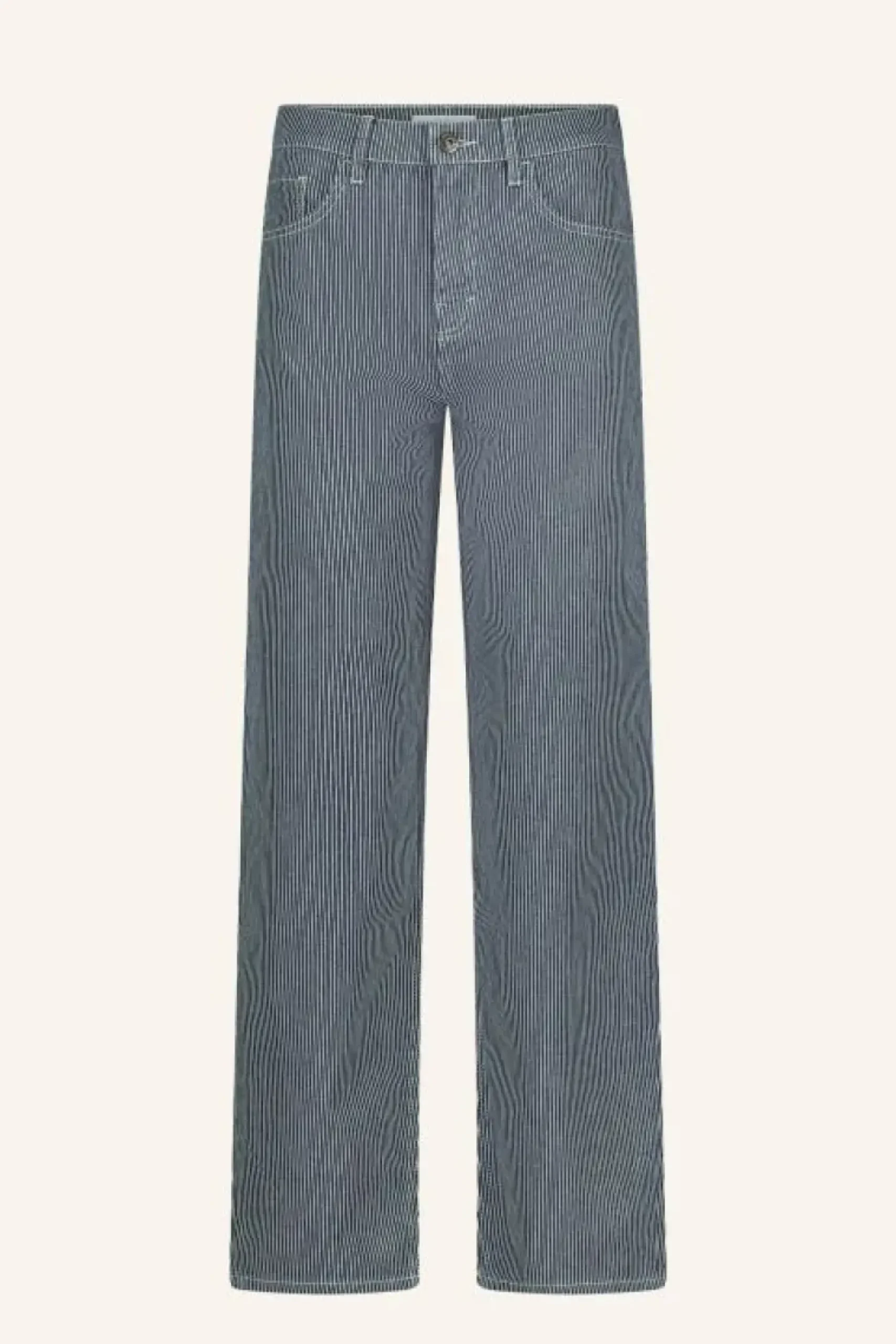 Jeans|Broeken*By bar lew stripe pants | dark blue stripe