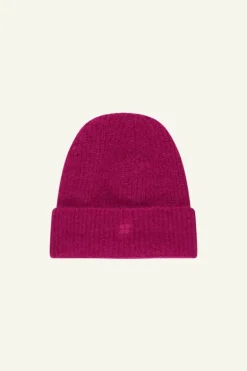 Sjaals & Mutsen*By bar logo beanie | fuchsia