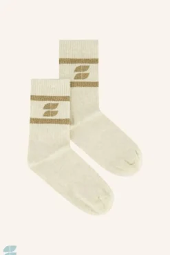 Sokken*By bar logo sparkle socks | gold