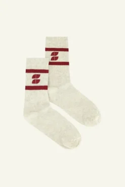 Sokken*By bar logo sparkle socks | wine