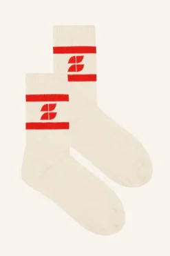 Sokken*By bar logo uni socks | poppy red