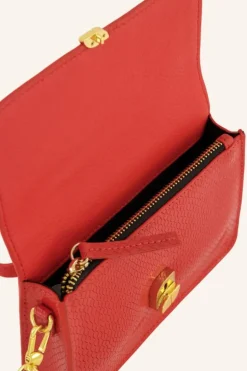 Tassen*By bar loua snake bag | poppy red