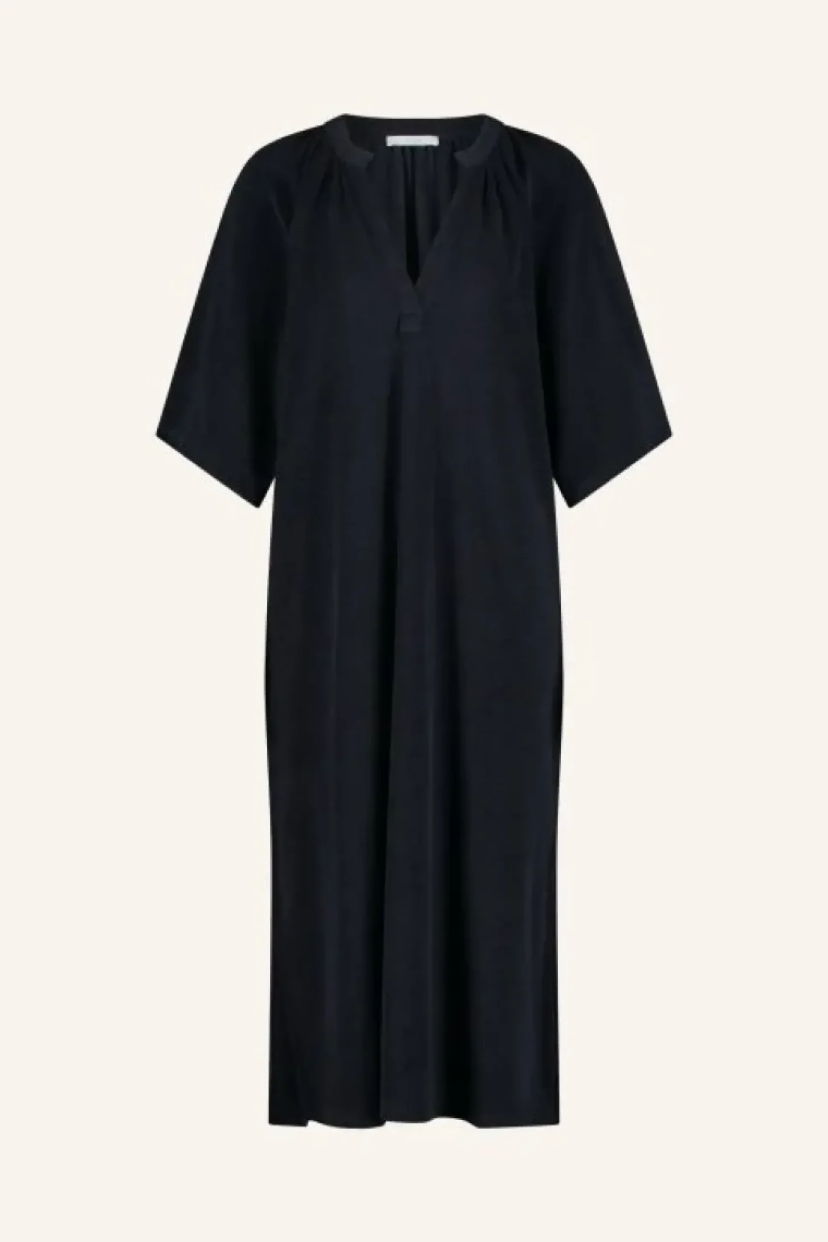 Jurken*By bar louisa slub dress | midnight