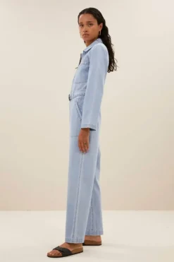 Jumpsuits*By bar louise denim suit | light denim