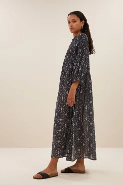 Jurken*By bar loulou midnight ikat dress | midnight ikat