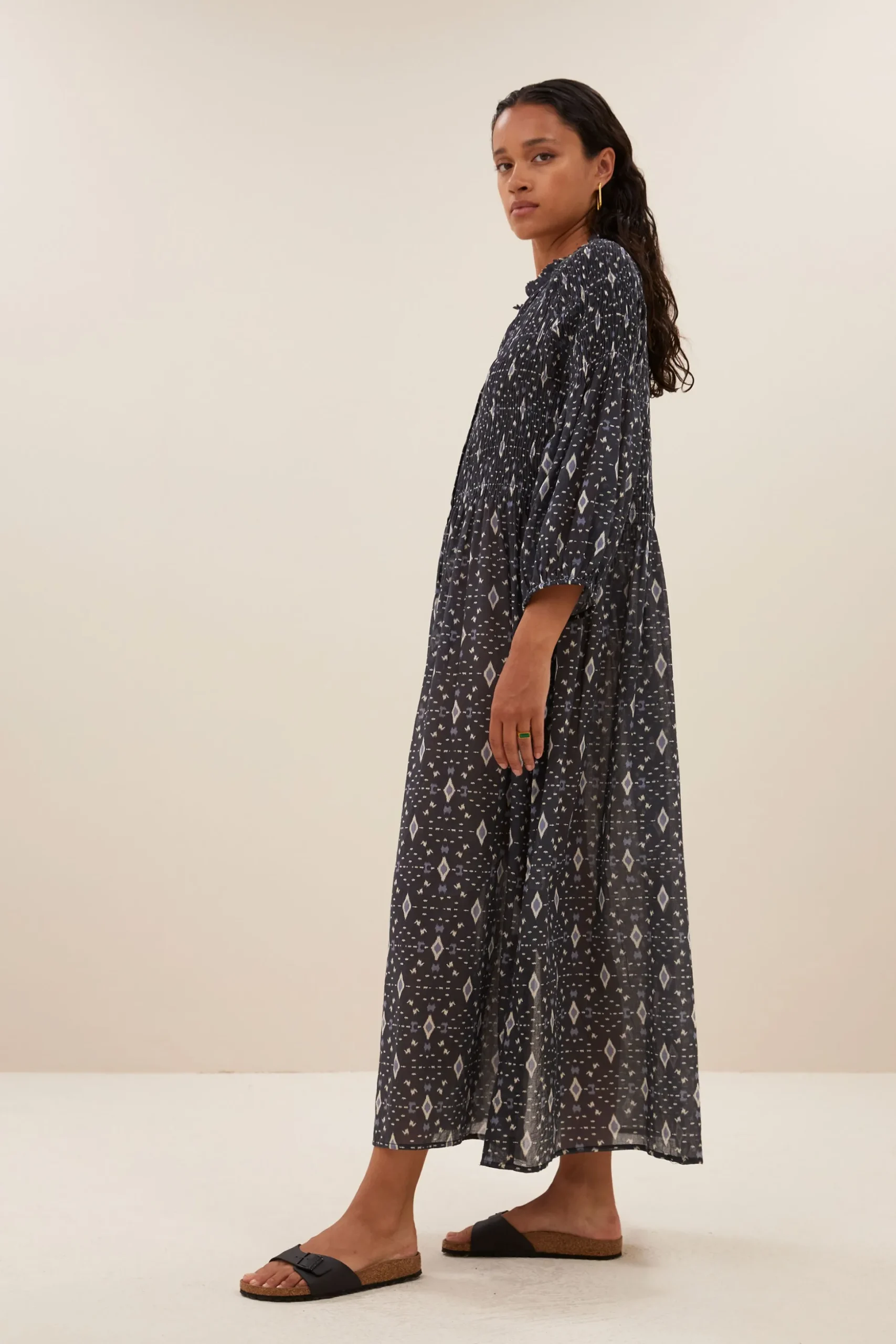 Jurken*By bar loulou midnight ikat dress | midnight ikat