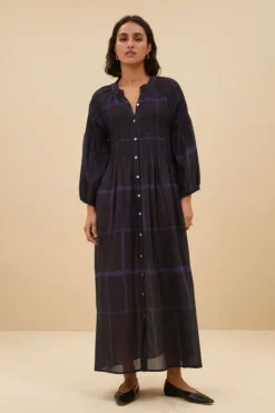 Jurken*By bar loulou square dress | square print
