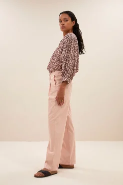 Blouses*By bar lucy cheetah blouse | pink cheetah print