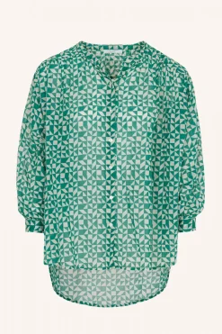 Blouses*By bar lucy graphic blouse | graphic green