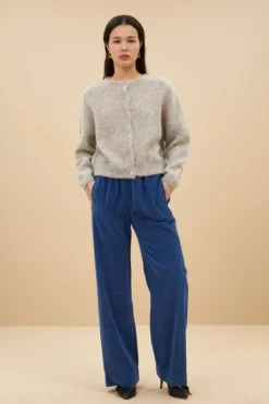 Broeken*By bar mees cord pants | bright oil blue