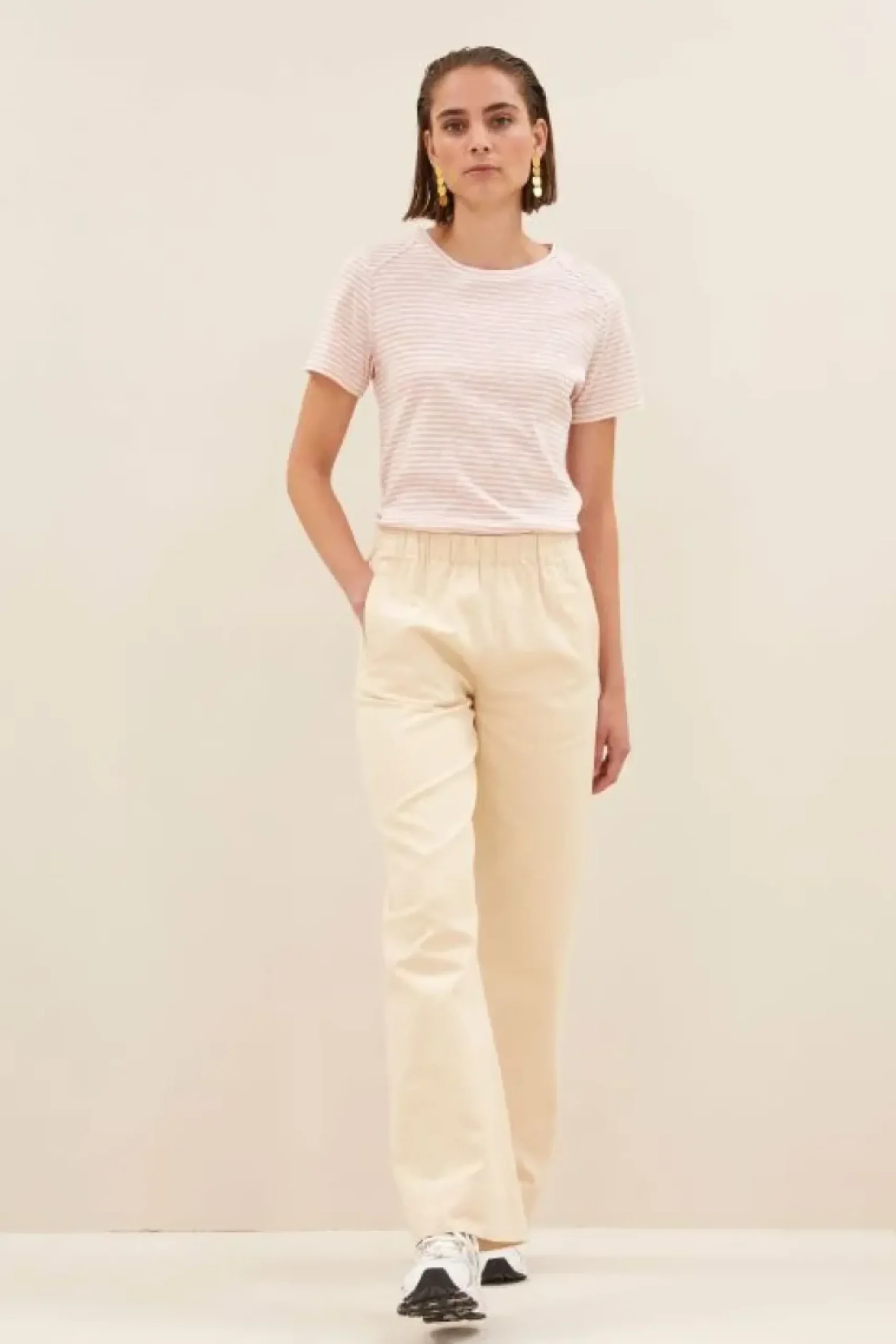 Broeken*By bar mees twill pant | grain