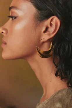 Oorbellen|Sieraden*By bar moon earring | gold