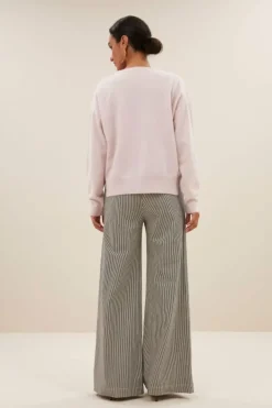 Broeken*By bar neal stripe pants | black white stripe