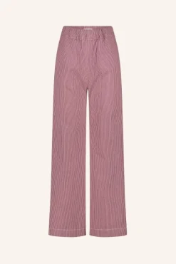 Broeken*By bar neal stripe pants | cherry milky stripe