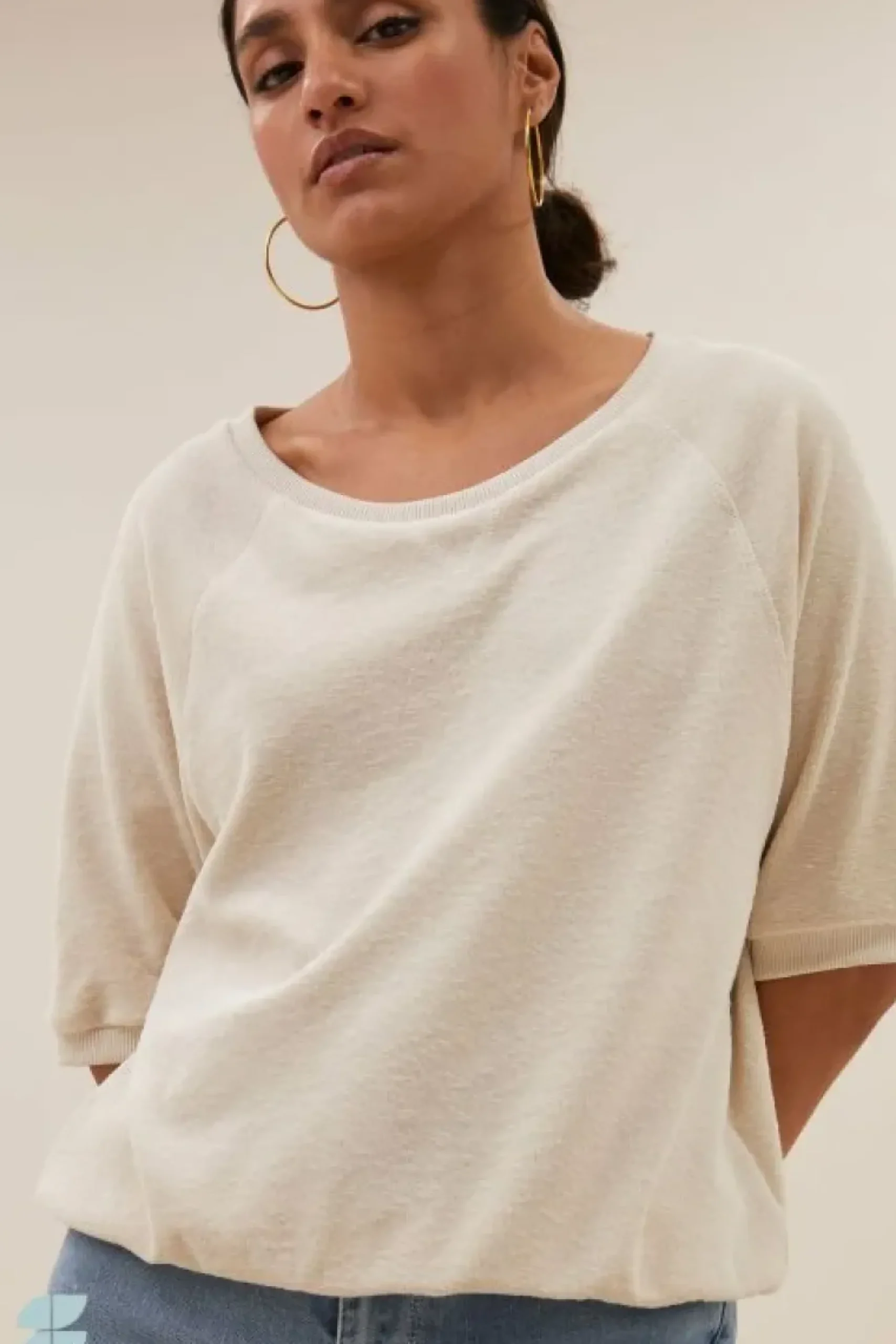 Tops & Shirts*By bar neva slub top | almond
