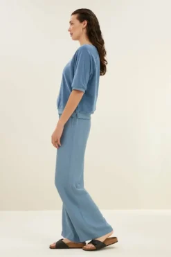 Tops & Shirts*By bar neva slub top | blue stone