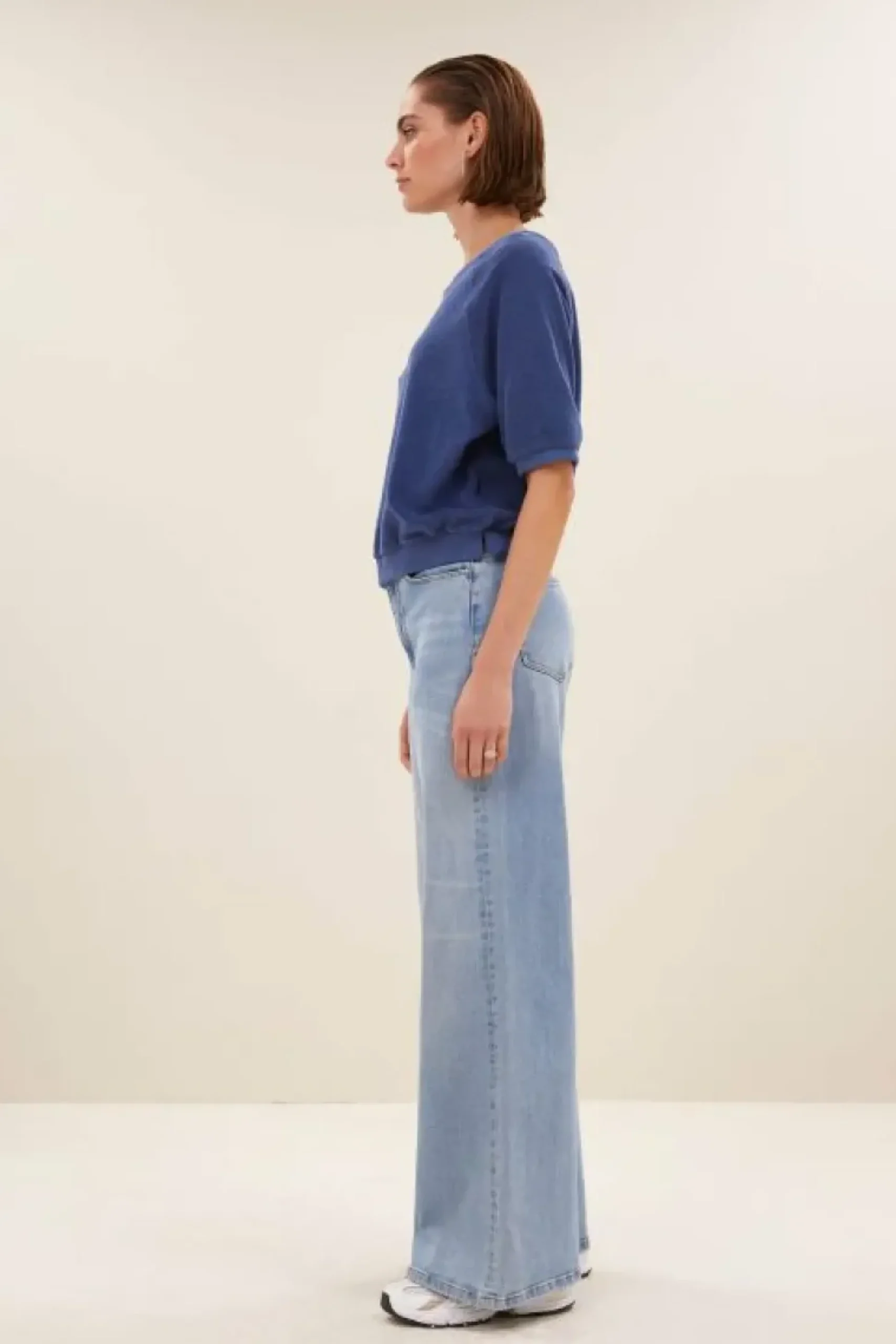 Tops & Shirts*By bar neva slub top | estate blue