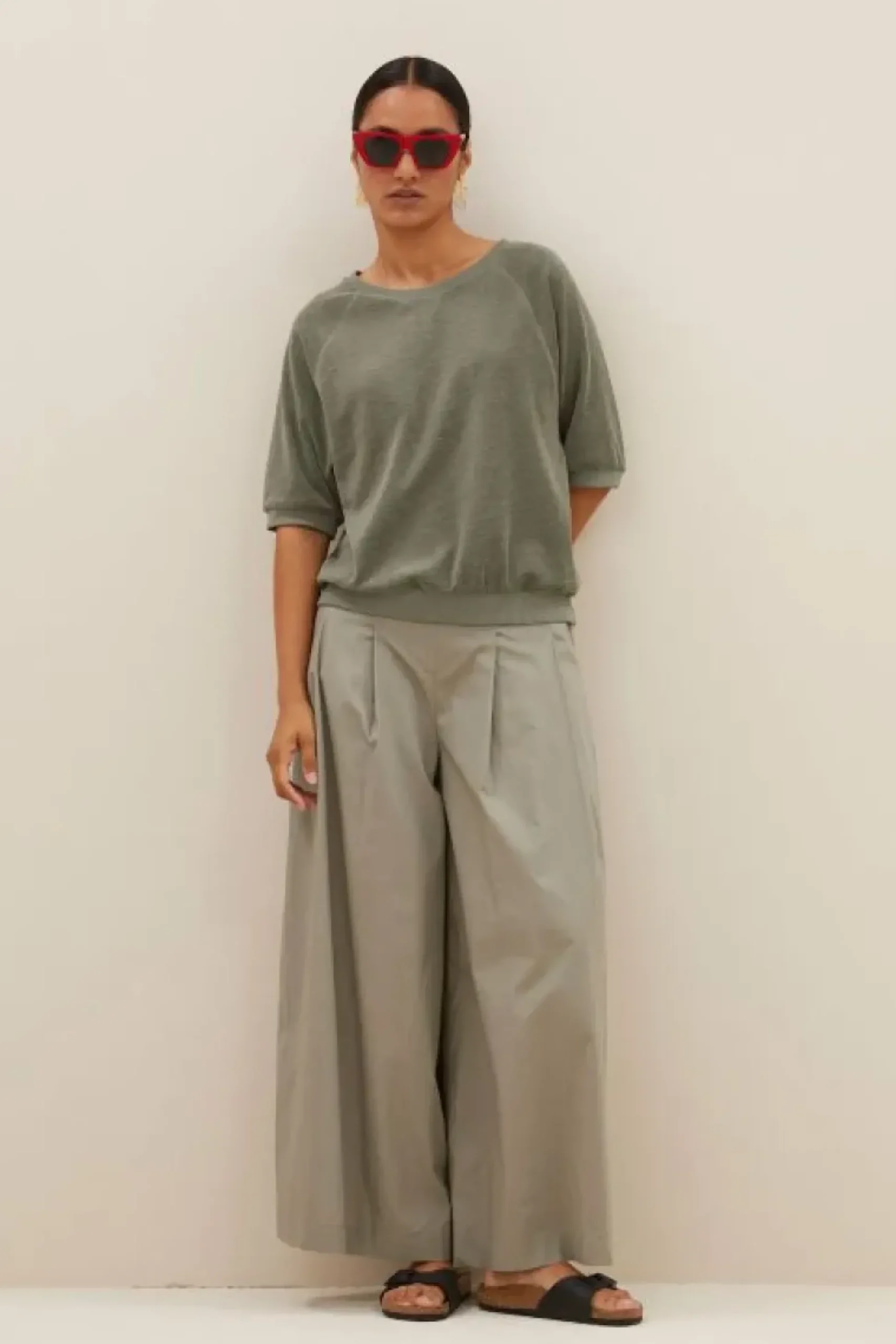 Tops & Shirts*By bar neva slub top | mulled basil