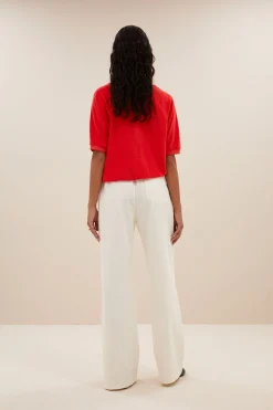 Tops & Shirts*By bar neva slub top | poppy red