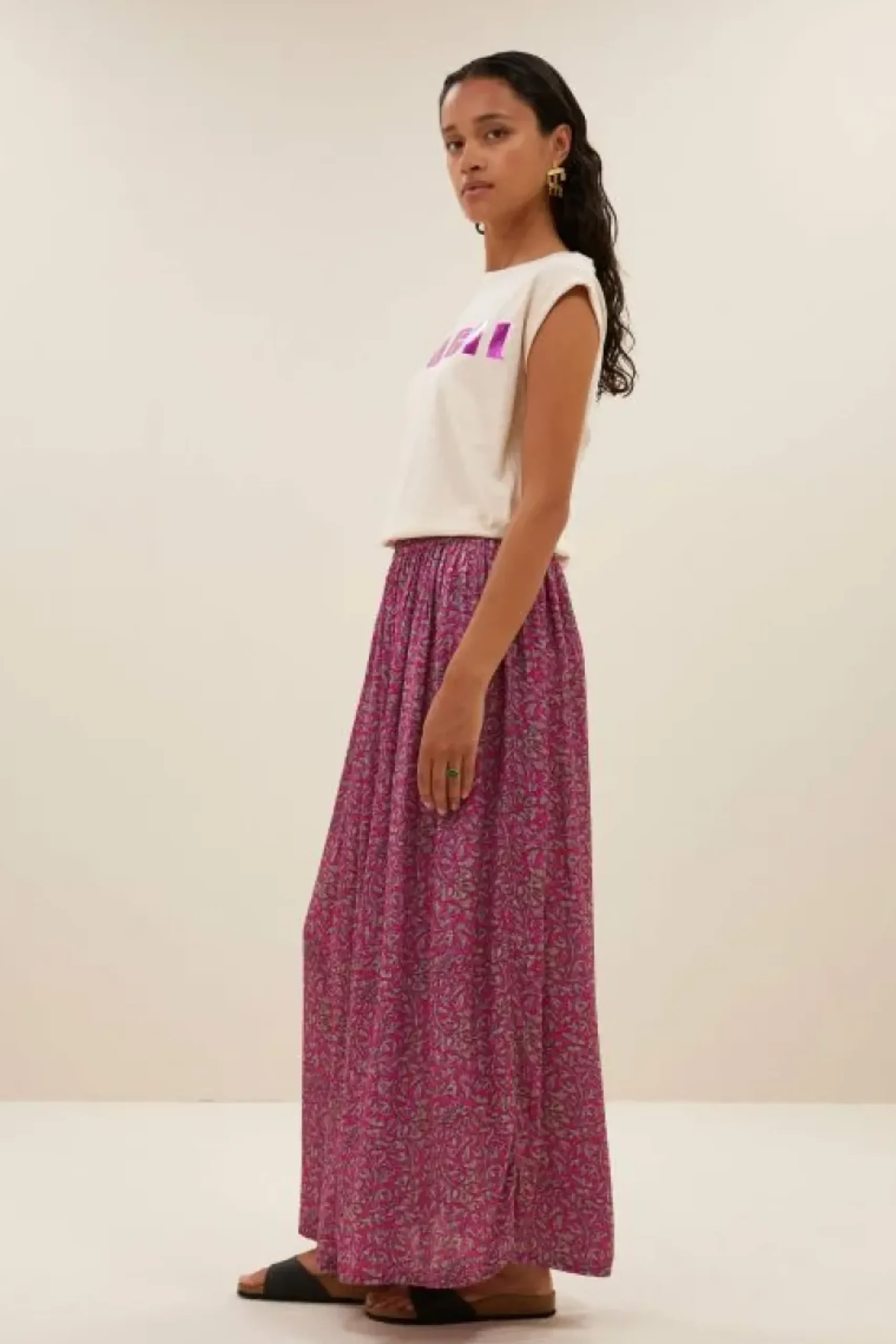 Rokken*By bar nina saree skirt | saree print